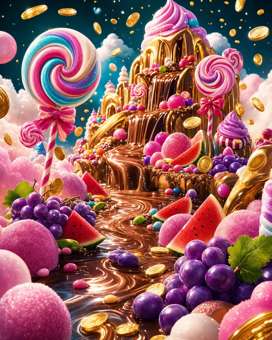 Portada del slot Sweet Bonanza con golosinas y frutas de colores